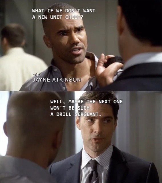 ⑆ Hotch holds onto insults.