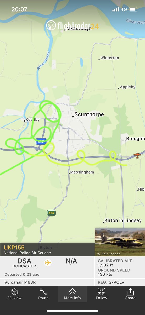 Must me some serious recon or surveillance to get done in scunny, <a href="/Humberbeat_NL/">Humberside Police - North Lincolnshire</a> plane droning away for hours almost every night. I wonder how much footage is actually valuable against actual convictions made?