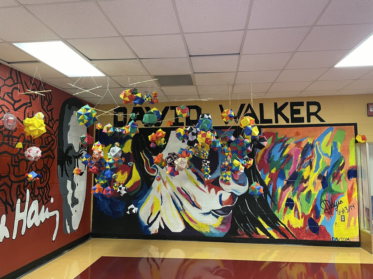 virginiaEDHSart's tweet photo. Finally completed our collaborative installation! #highschoolart #EDAztecs_HS #AztecEmpire #SISD_FineArts https://t.co/Oa15rXbxqr