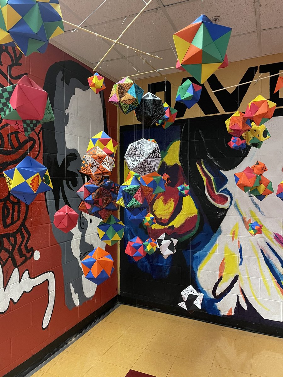 Finally completed our collaborative installation! #highschoolart #EDAztecs_HS #AztecEmpire #SISD_FineArts