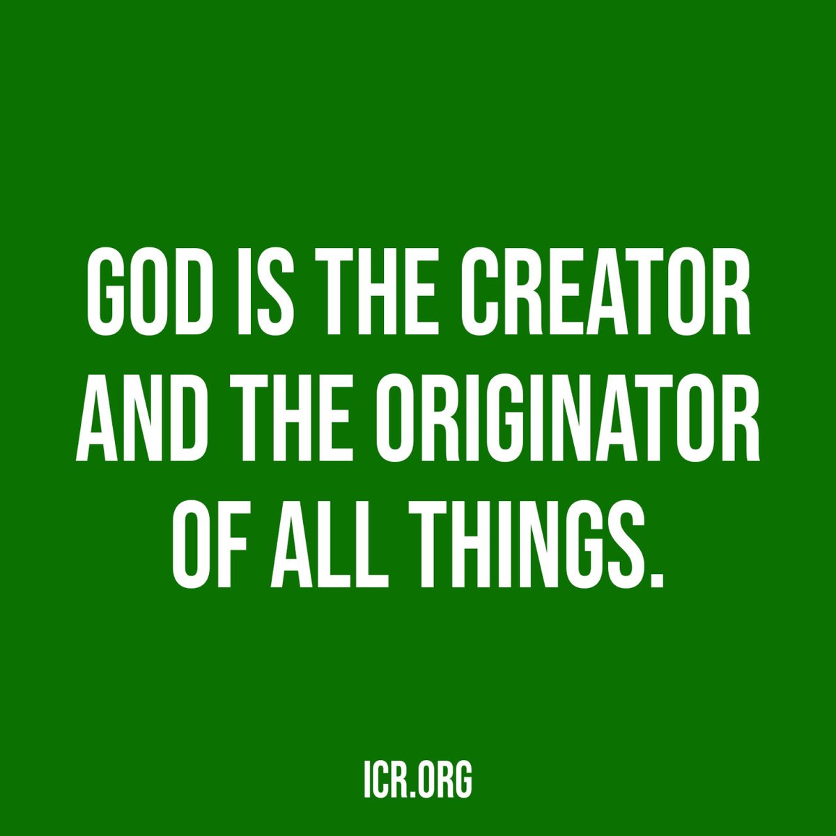 ICRscience's tweet photo. 🌌 God is the Creator and the Originator of all things.
#GodIsCreator #ToGodBeTheGlory https://t.co/JiLZziQ0OU