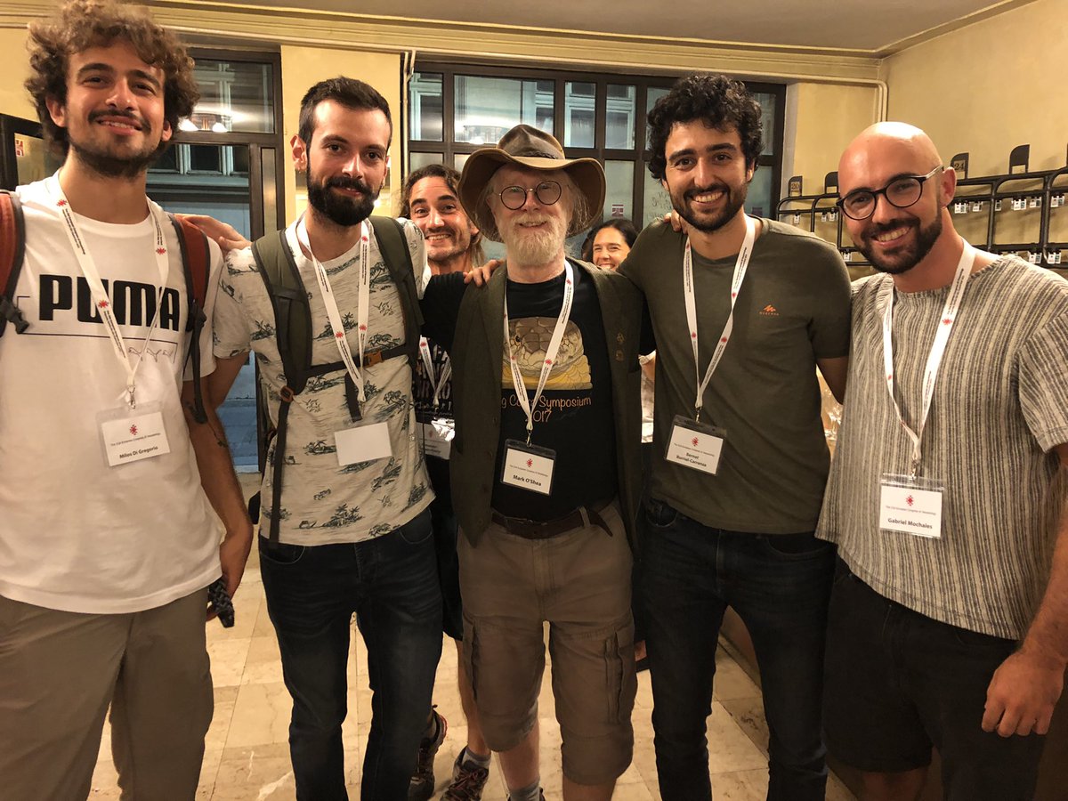 <a href="/CarranzaLab/">CarranzaLab</a> is already in belgrade!! Nice meeting <a href="/Micropechis/">Mark O'Shea MBE</a> and Milos!! Great meeting (hidden) Fernando again!! Missing lab members <a href="/Salvicarranza/">Salvador Carranza</a> <a href="/mariaesterillas/">Maria Estarellas</a> and <a href="/zikkeh/">Héctor Tejero Cicuéndez 🔻</a>