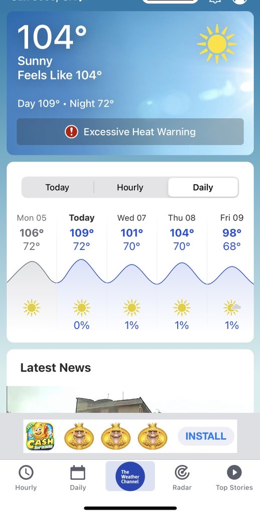 candid_eye's tweet photo. Mercury in record breaking mode in my area this week… 🥵🥵
#heatwave https://t.co/pbthwm3czq