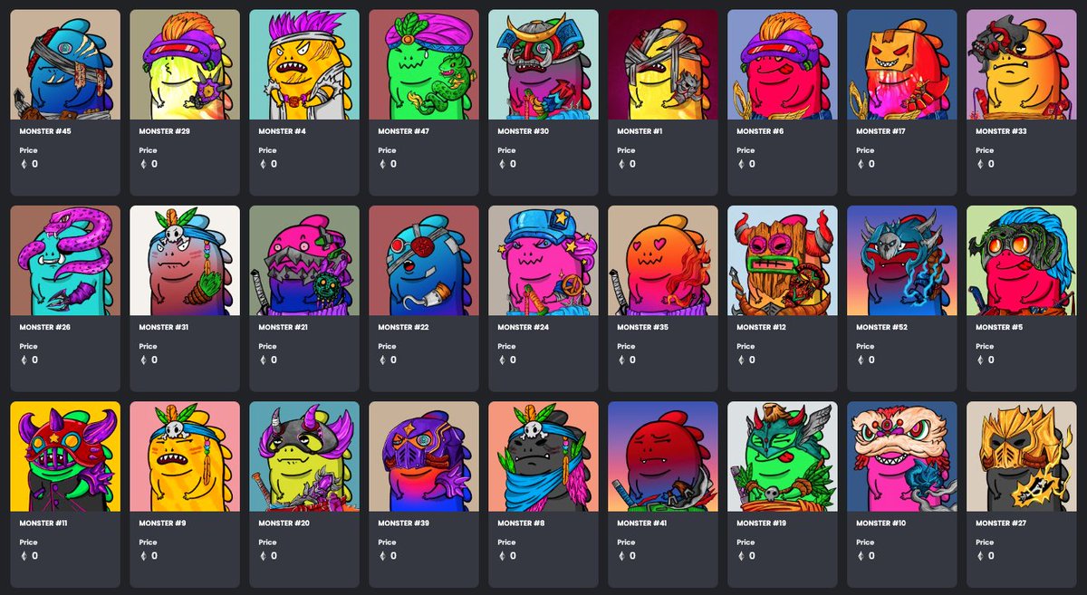 MONSTERXMONSTES's tweet photo. Come and be our first !! MONSTER NOW 
We drop 100 Monster Now !! 
.
TIME FOR FREE MINT NFT !!!!

Monster X Monster 
Free mint nft projects. 
@opensea

Drop Now !! >> https://t.co/Yz4s56WVJc
.
#NFTGiveaway  #NFTCommuntiy  #nftfreemint  #fam #Monster #nftcollector  #NFTGiveaways https://t.co/dvXl1LNOrh