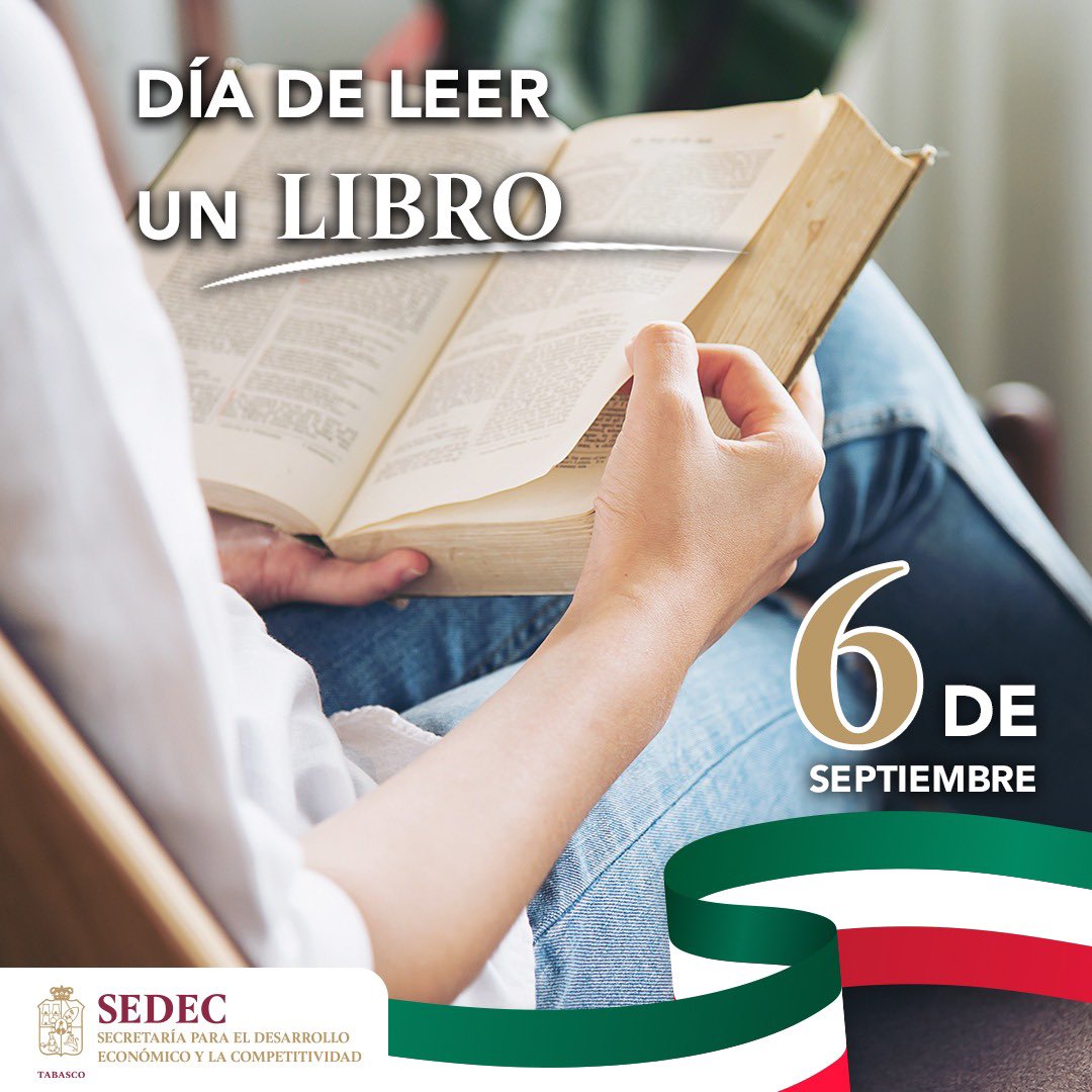 Hoy se celebra el día internacional de leer un libro, una iniciativa que tiene como finalidad promover el gusto por la lectura. Hoy te invitamos a leer un libro, no importa si es físico o virtual.

#SEDEC