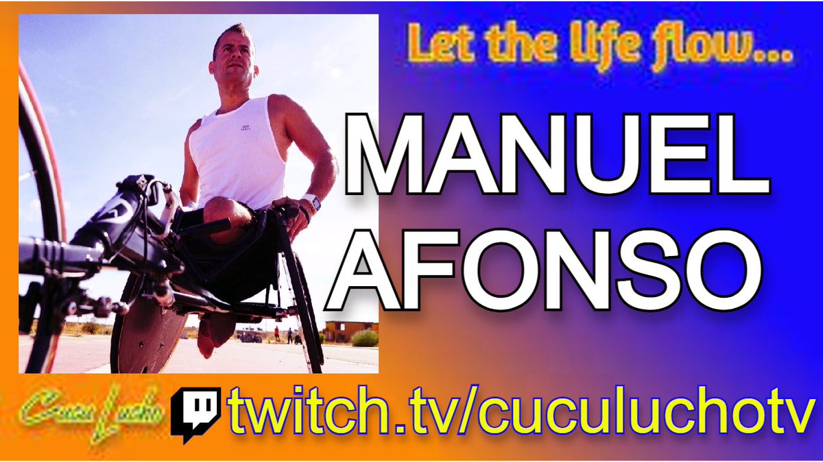 CuculuchoD's tweet photo. 🏊🚲♿ En un rato, a partir de las 21:30, hora de Madrid, en #CucuLuchoTV de #Twitch, dentro del programa #LetTheLifeFlow, nos visita
@islandman1975
.
✅ Entra en https://t.co/BFFWhQlwFY
#entrevistas #persona #streaming #deportes #twitchaffiliate https://t.co/8pxNlFLks5