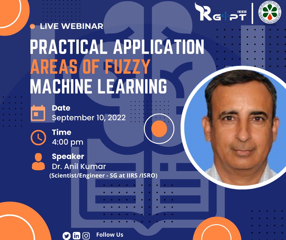IRgipt's tweet photo. ✨IEEE RGIPT SB presents you an opportunity to be familiar with the concepts of fuzzy logic and their practical implementations in ML.✨

🕓When: 1Oth September at 4:00 p.m,
📍Where: https://t.co/cSh26bZBPx

Thanks and regards
IEEE RGIPT SB
@thergipt

#rgiptian #ieee #ieeesb https://t.co/qcZBu4KzdJ