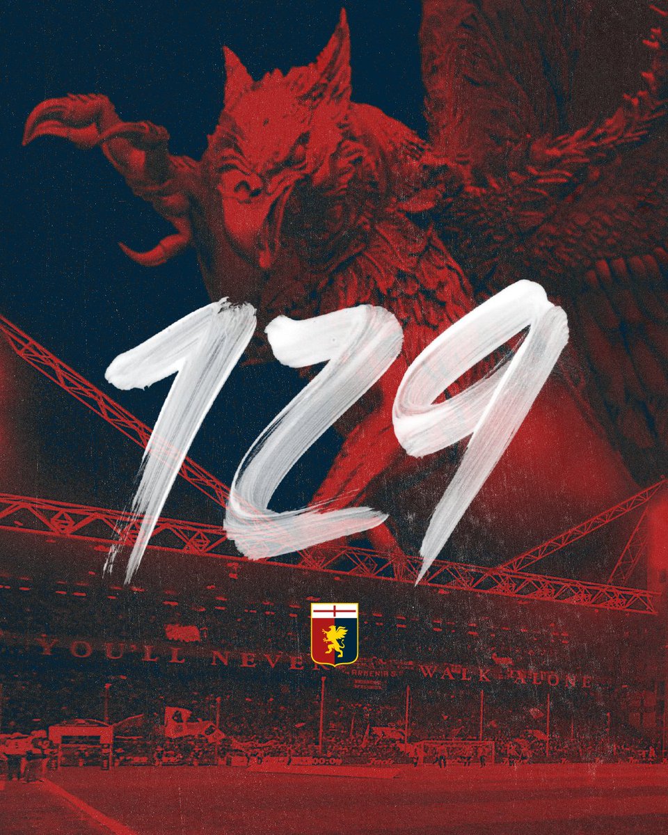 GenoaCFC's tweet photo. 🎉 Buon compleanno, Grifone! ❤️💙

🏟 Vi aspettiamo al Ferraris per festeggiare i 129 anni di storia del Genoa! https://t.co/mHf11jrqCF