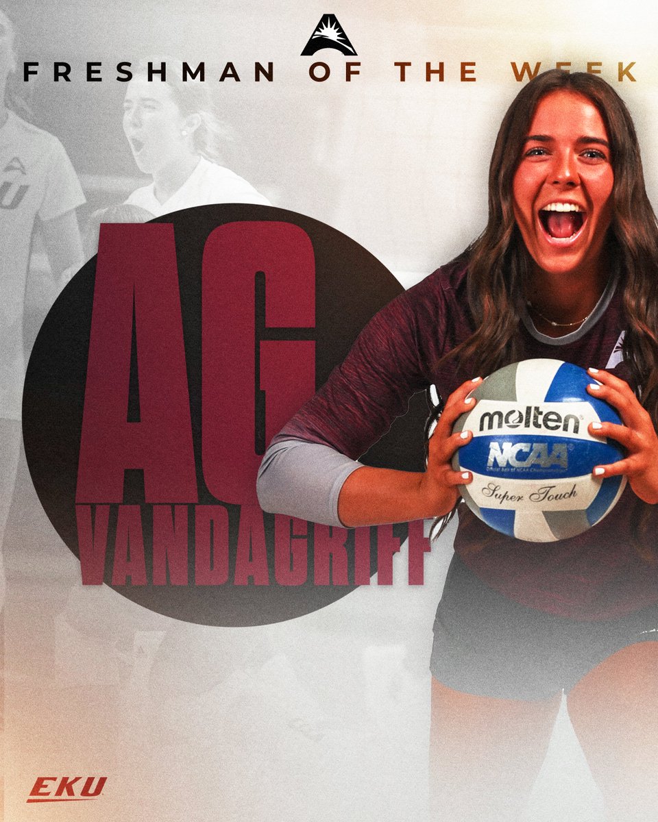 Congratulations to <a href="/AnnaGVandagriff/">AG Vandagriff</a> 

This week's @ASUNVolleyball Freshman of the Week

details 👉 bit.ly/3ep7wo0