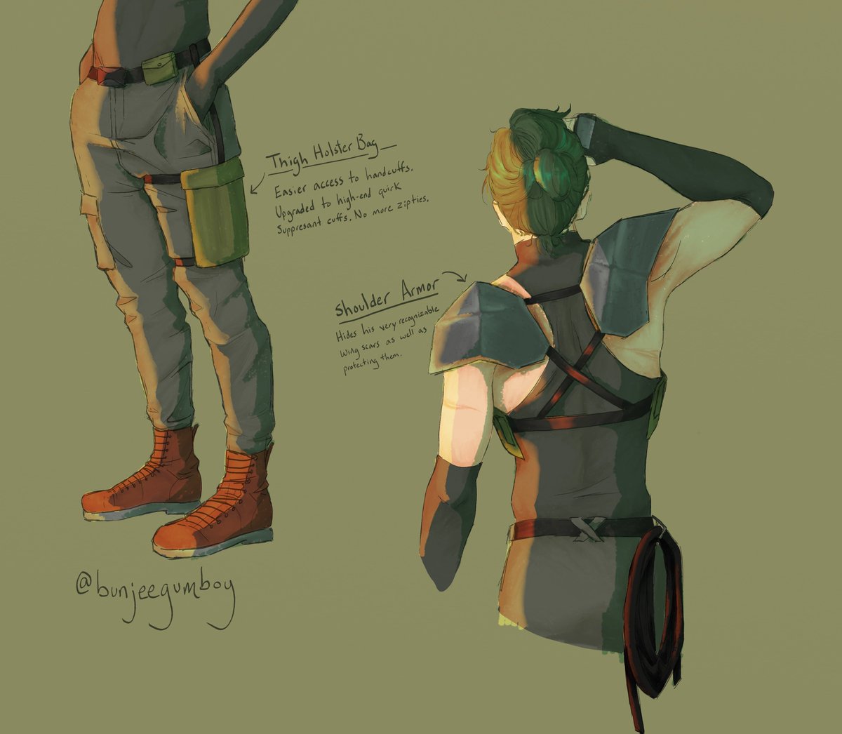 bunjeegumboy's tweet photo. Izuku's new hero costume for my fic <3 https://t.co/Ku4WmyqGLS