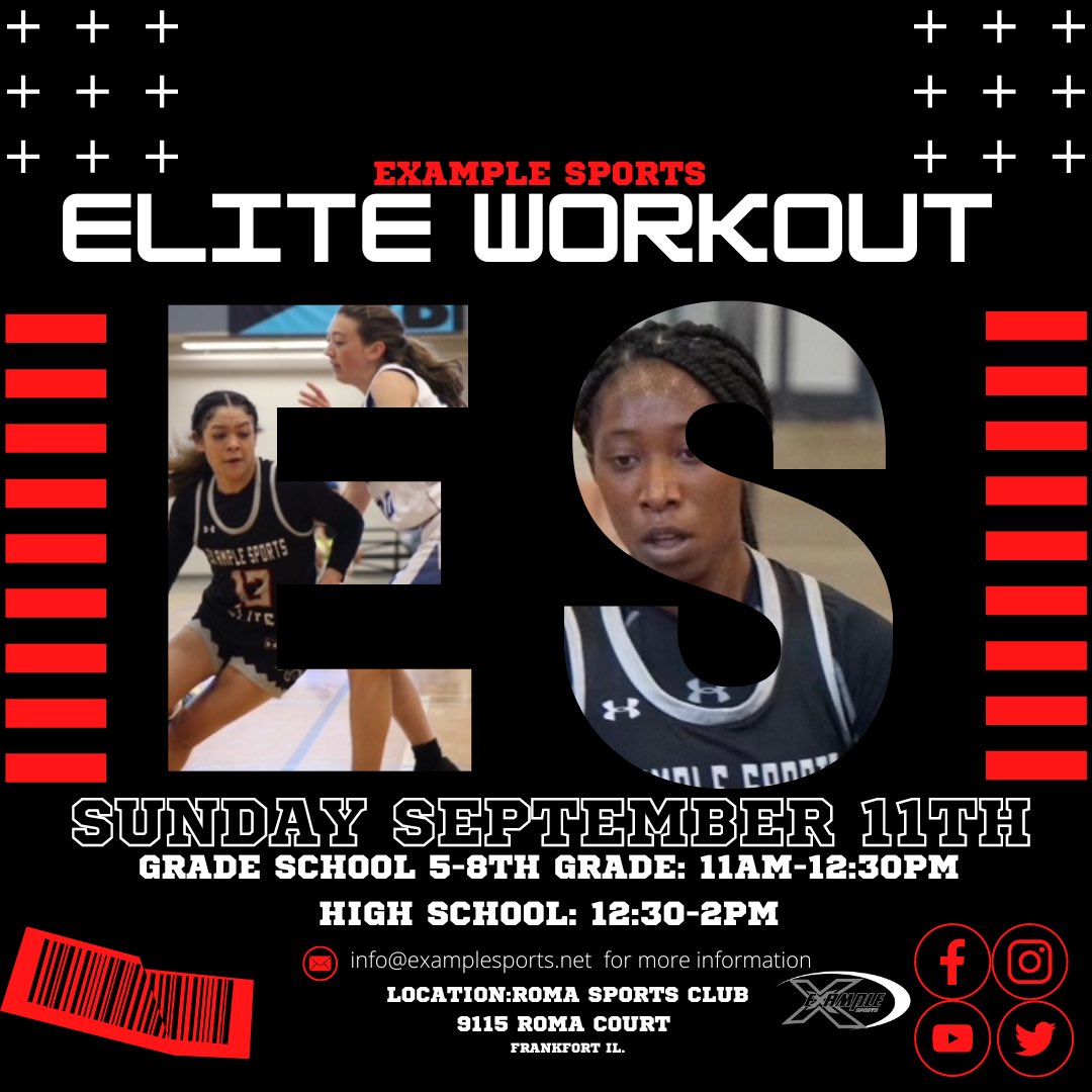 Example Sports AAU on Twitter "We are hosting an Elite Workout this
