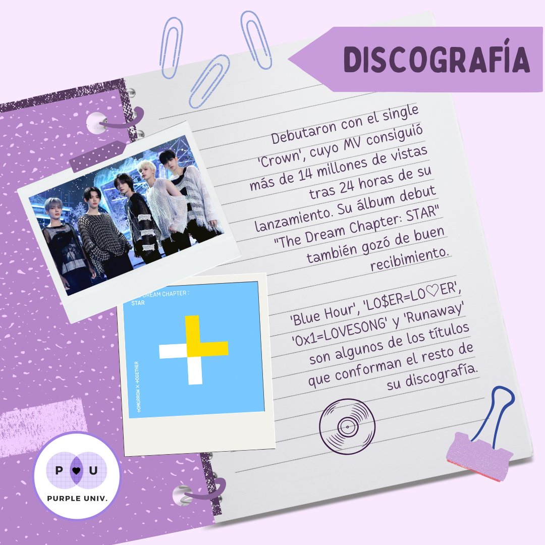purple_univ's tweet photo. Cuéntanos en los comentarios si tú ya los conocías 🤗💜
#PuplePicks #PurpleUniv #txt #moa #kpop #bts #btsarmy https://t.co/IGd7gLj9vI