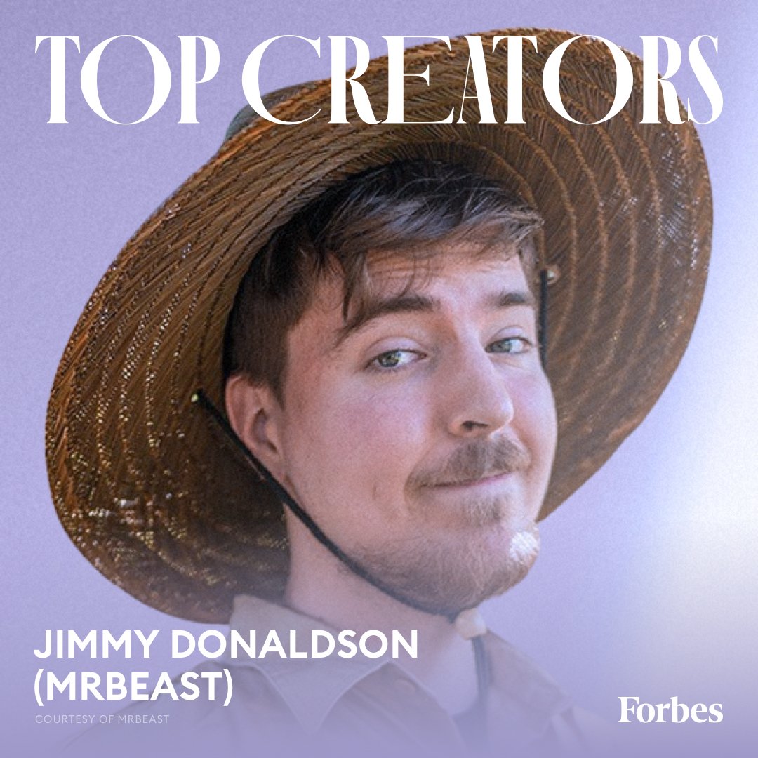 Forbes's tweet photo. .@mrbeast earned the No. 1 spot on this list not only because he’s making more than anyone else, but also because his restaurant concept, MrBeast Burger, is a truly entrepreneurial mechanism for the YouTuber to monetize his fame. https://t.co/Yuo5vfwhOg #ForbesTopCreators https://t.co/kfLoy454bL