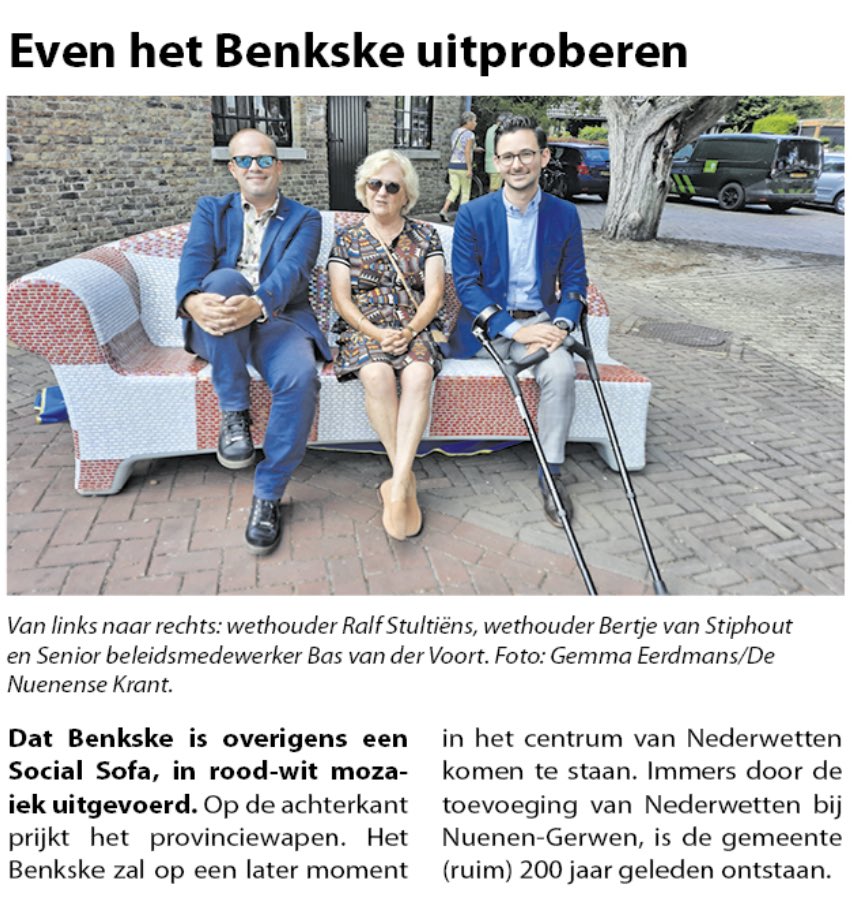 basvandervoort's tweet photo. De gemeente Nuenen, Gerwen en Nederwetten bestaat 200 jaar. Daarom bracht CvdK Ina Adema afgelopen zondag een feestelijke bezoek aan Nuenen. Hierbij schonk ze de gemeenschap een ‘Brabants Benkske’ en bezocht ze de diverse - door #NGN200 georganiseerde - festiviteiten. https://t.co/qBMl9Tq7GB