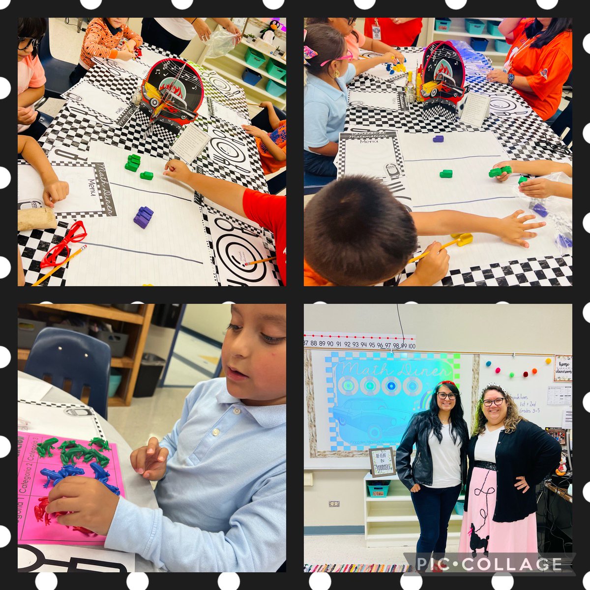 Bilingualadv's tweet image. Great day today! 1st grade visited the Math Diner (unit inventory) for their Data Analysis unit. #sorting #categorizing #picturegraphs #bargraphs #tallymarks #interpretingdata #handsonmath #technology #mathliterature @NISDPassmore @ms_jhernandez83 @zavalathegreat @NISDElemMath