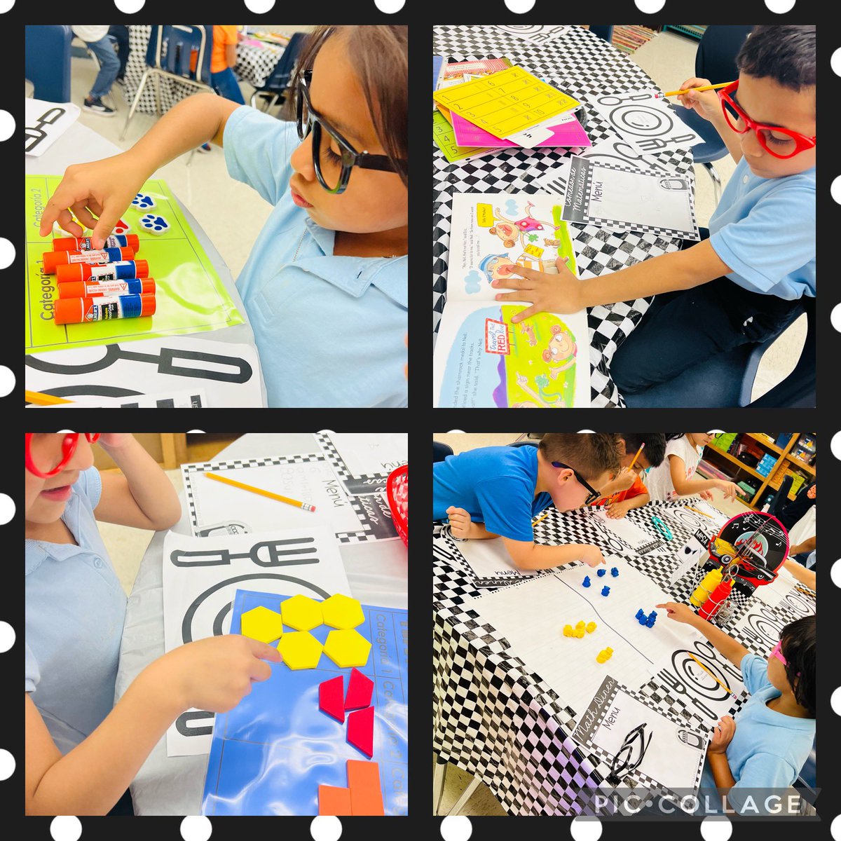 Bilingualadv's tweet image. Great day today! 1st grade visited the Math Diner (unit inventory) for their Data Analysis unit. #sorting #categorizing #picturegraphs #bargraphs #tallymarks #interpretingdata #handsonmath #technology #mathliterature @NISDPassmore @ms_jhernandez83 @zavalathegreat @NISDElemMath