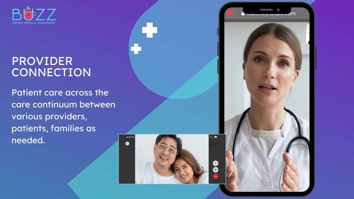 SkyscapeInc's tweet photo. Buzz Video Calling 
Connect with providers, patients or with families as needed with Buzz Video Calling feature. 
To learn more, please visit: https://t.co/afbYryQPTj. 
#homehealthcare #buzzmessenger #hipaa #hipaacompliant #healthcareworkers #telehealth #videocall https://t.co/KZ9nSbAIdA