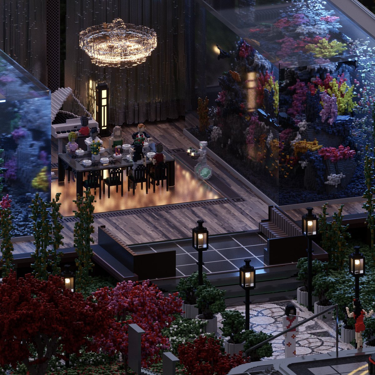 Sneak peek of a <a href="/CryptoCitiesNFT/">cryptocities</a> suburbs villa coming soon 👀 

#neotokyo #voxelart #voxelvibes #megavoxels