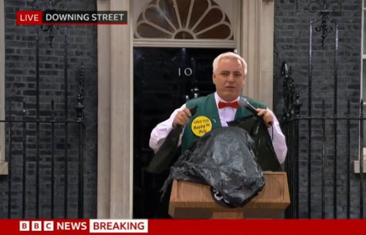 Come and get your black bin bags!