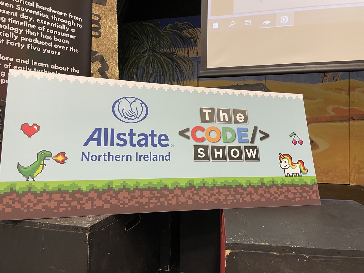 A successful Day two of #TheCODEShowNI today at #HunterCollege in #Belfast building on the success of yesterdays visit to <a href="/Wellington_BT7/">Wellington College Belfast</a> . Great support from the team <a href="/AllstateNI/">.</a>. Some fantastic feedback from students over the past two days.Onto <a href="/rathmoretweets/">Rathmore Grammar</a> in the am