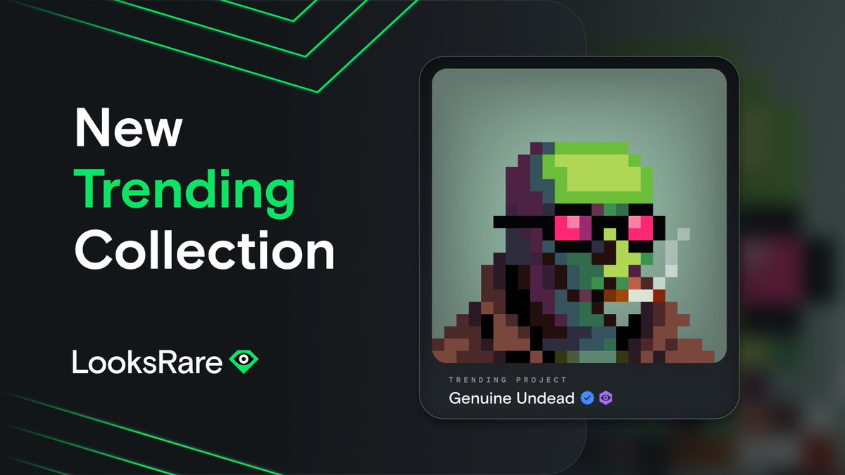 LooksRare's tweet photo. Looking good @GenuineUndead 

💀https://t.co/8JIuLsb4Xu https://t.co/K59LuSsbxy