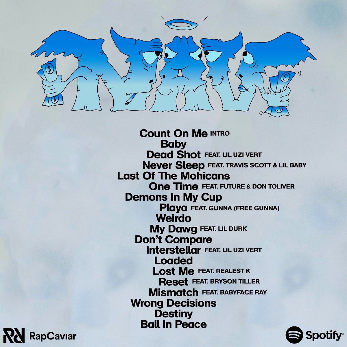 HotFreestyle's tweet photo. Nav reveals the cover &amp; tracklist for his album dropping this Friday https://t.co/G27zm9ee2t