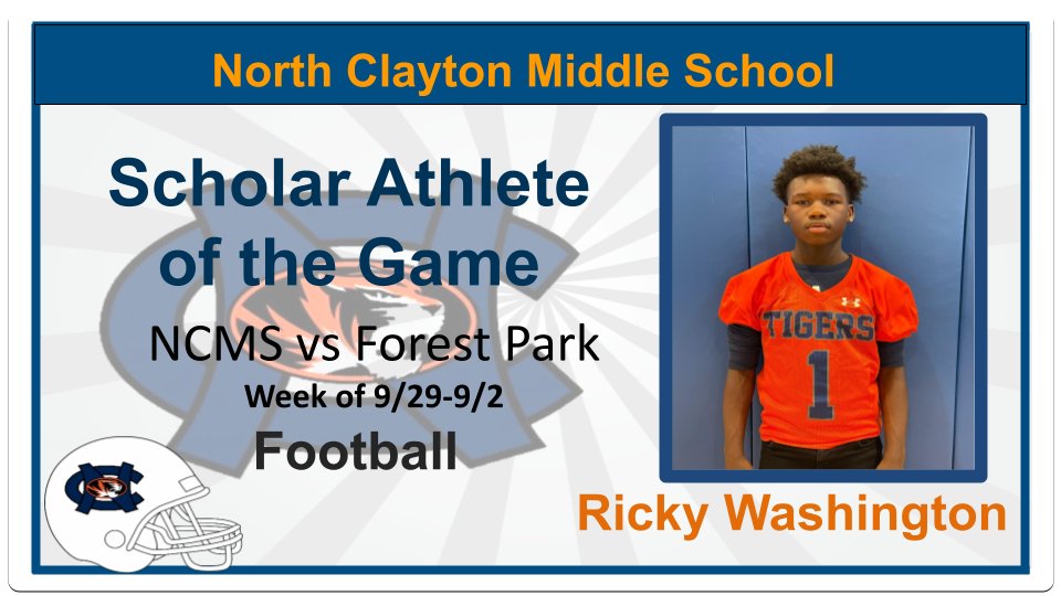 Coach Nina Shannon (@ninasha88772360) on Twitter photo Congratulations to NCMS Player of the Week.. <a href="/NCMS_SPORTS/">North Clayton Middle Athletics</a> <a href="/ccpsathletics1/">CCPS Athletics</a> @NCMSTigers Congratulations to NCMS Player of the Week.. <a href="/NCMS_SPORTS/">North Clayton Middle Athletics</a> <a href="/ccpsathletics1/">CCPS Athletics</a> @NCMSTigers