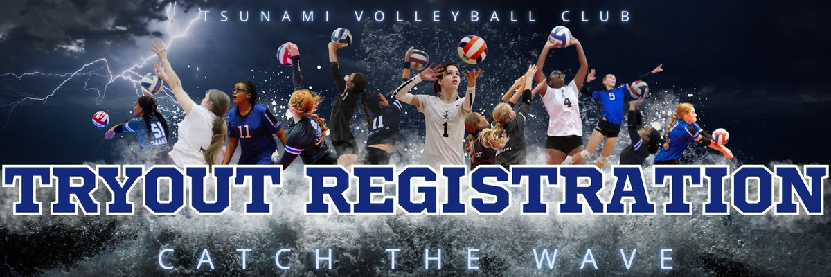 Upcoming at Tsunami; Tryout Registration, Information Sessions, and Clinics! - mailchi.mp/tsunamivolleyb…