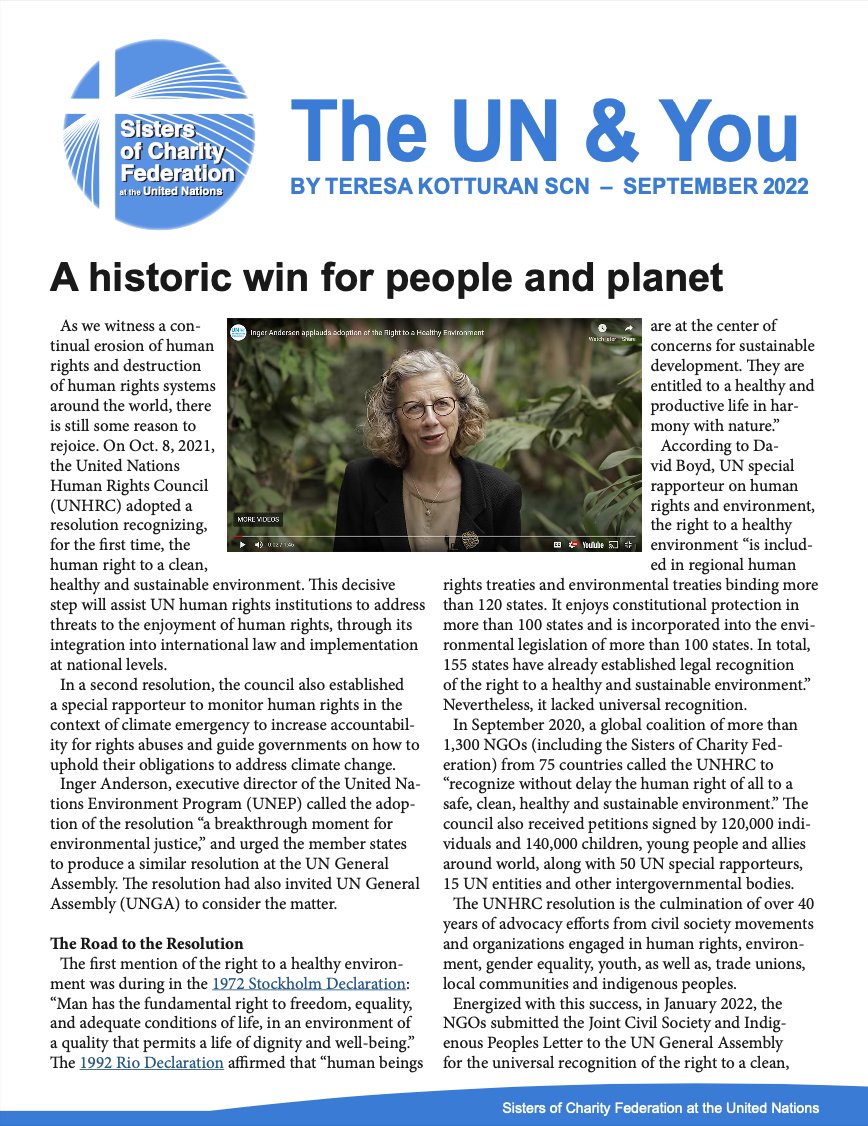 🎉We love to celebrate advocacy wins🎉

Take a look 👀 at <a href="/ngoscfederation/">NGO SC Federation</a>'s newsletter to read about recent wins for people &amp; planet! 
1⃣ Human right to a clean, healthy &amp; sustainable environment 
2⃣Special Rapporteur on #HumanRights &amp; #ClimateChange

jcor2030.org/wp-content/upl…