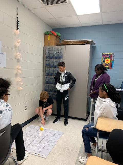 glenview_middle's tweet photo. "Vocabulary is a significant predictor of overall reading comprehension and student performance." (Fisher &amp; Frey, 2014)

ELA students get a hands-on opportunity to practice vocabulary by coding Bee-Bots!🐝 #gmsbuzz #A5EDventure https://t.co/xXNh2QfjON