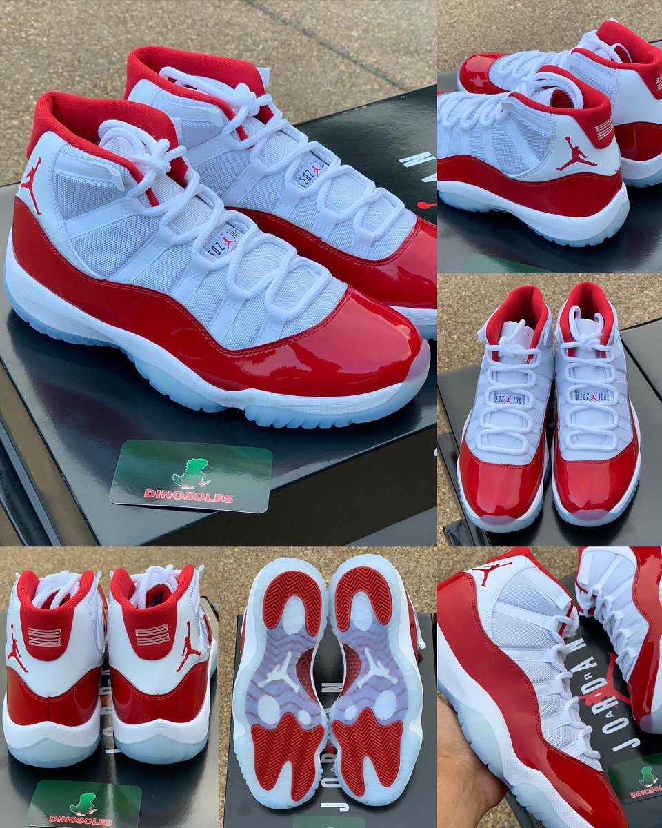 zSneakerHeadz's tweet photo. 2022 #Cherry Air Jordan 11 in-hand look! 🍒
Releasing on December 10th in full-family sizing. https://t.co/XLQjqBkURP