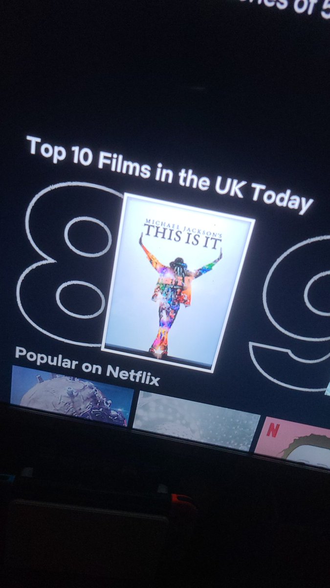 NickBr00kes's tweet photo. Top films on Netflix UK today😃 #MichaelJackson https://t.co/aZoyg2AsiG