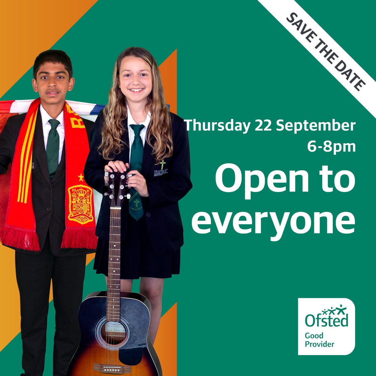 christofidelis's tweet photo. 💫SAVE THE DATE💫Open Day September 22nd 6-8pm #openday #chester #schools #year6 #year5 https://t.co/7DqJgW8zu8