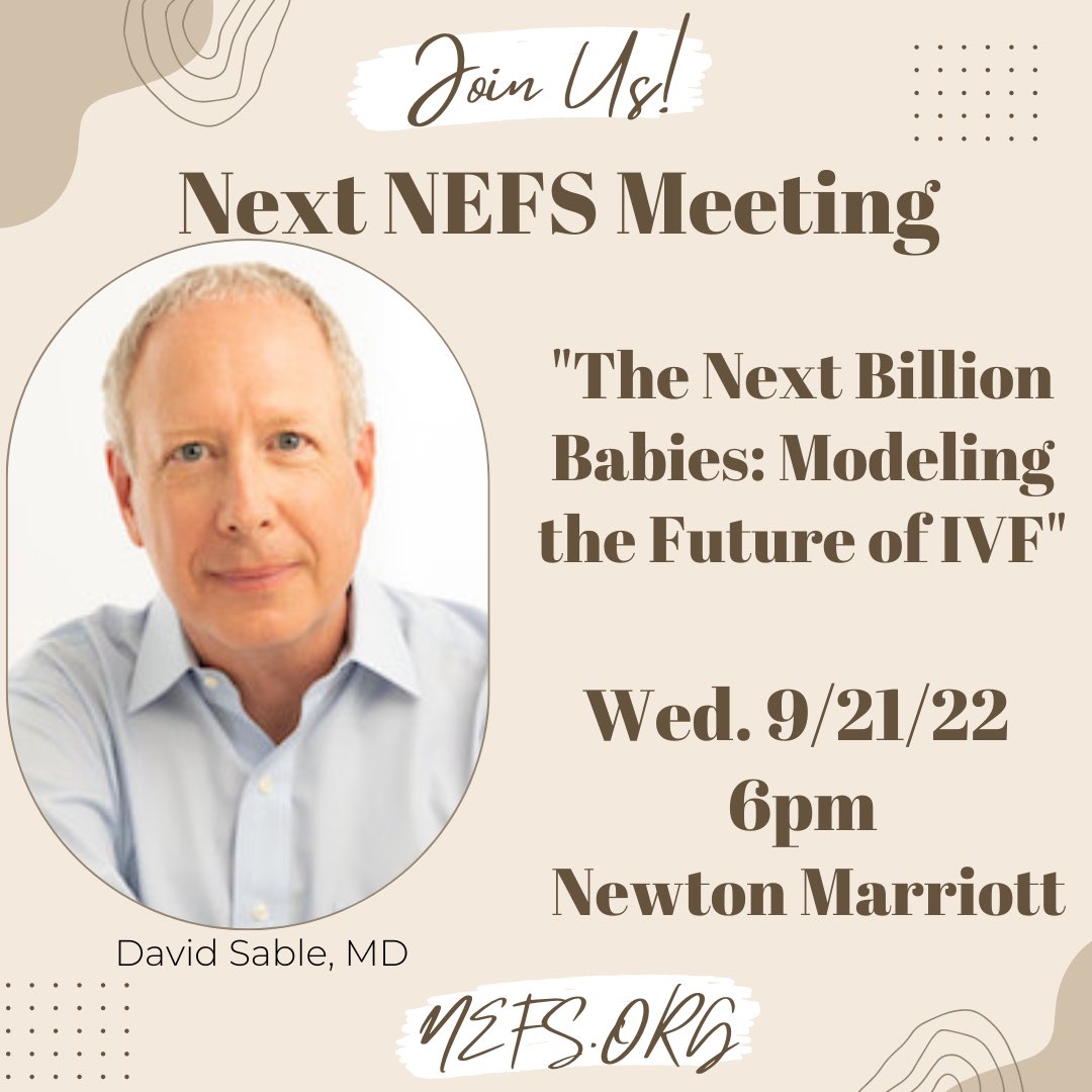 NEFS90's tweet photo. Looking forward to our next quarterly meeting with speaker @dbsable! Register now so we can all be together again! https://t.co/1cneAQqoDh https://t.co/dhRyLI42j8
