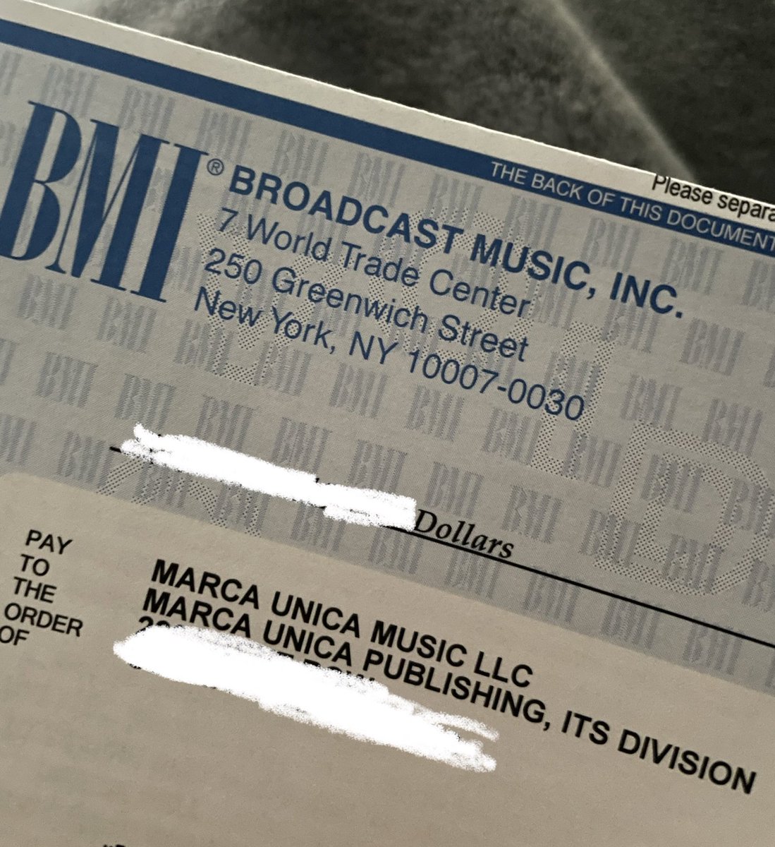 Just got our very first publishing check in the mail 🥹