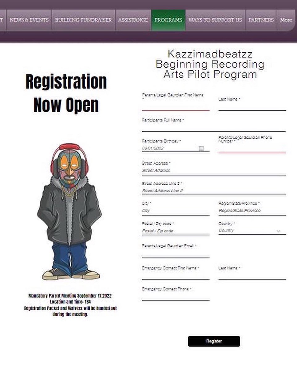 ZurisCircle's tweet photo. Please share: Registration is open! Ages 10-16 welcome to join our Beginning Recording Arts Program brought to you by @kaziimadbeatzz accepting 4-6 youth and all others interested will be placed on a waitlist. #recordingarts #youthprogram https://t.co/lNP8M2mMrv