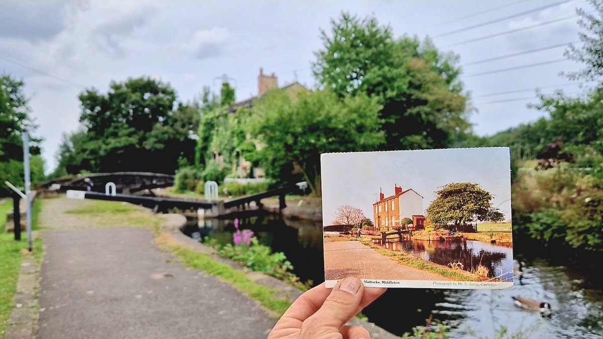 slattockslock54's tweet photo. Very nice man knocked on my door and handed me an old postcard from his collection. It shows the lockhouse from around 1995. I'm going to frame it, thank you very much. https://t.co/0Axigzv0dL