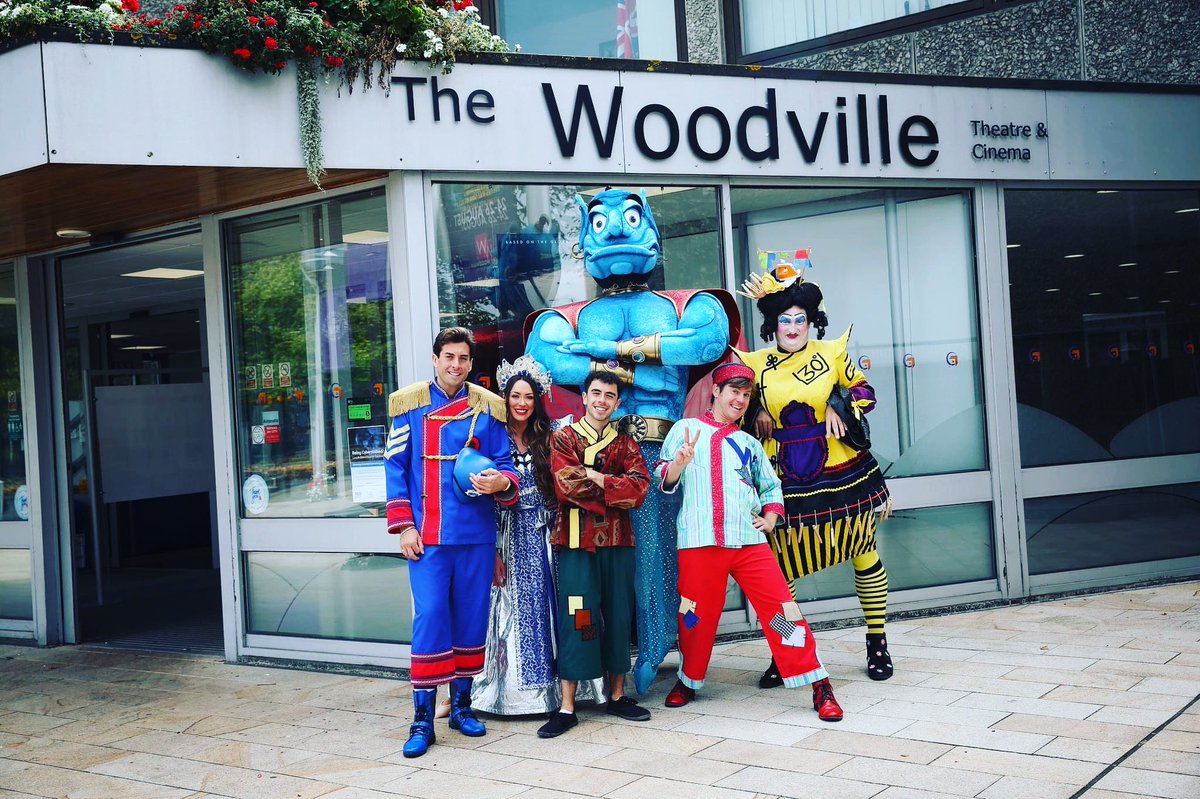 GravesendPanto's tweet photo. Great day at the press launch for ‘Aladdin’ at @TheWoodville this Christmas. Staring @RealJamesArgent @RPCummingsActor @Dizzyodare @zammit_nathan and Georgia Rowland Elliott https://t.co/UwR853DrIZ