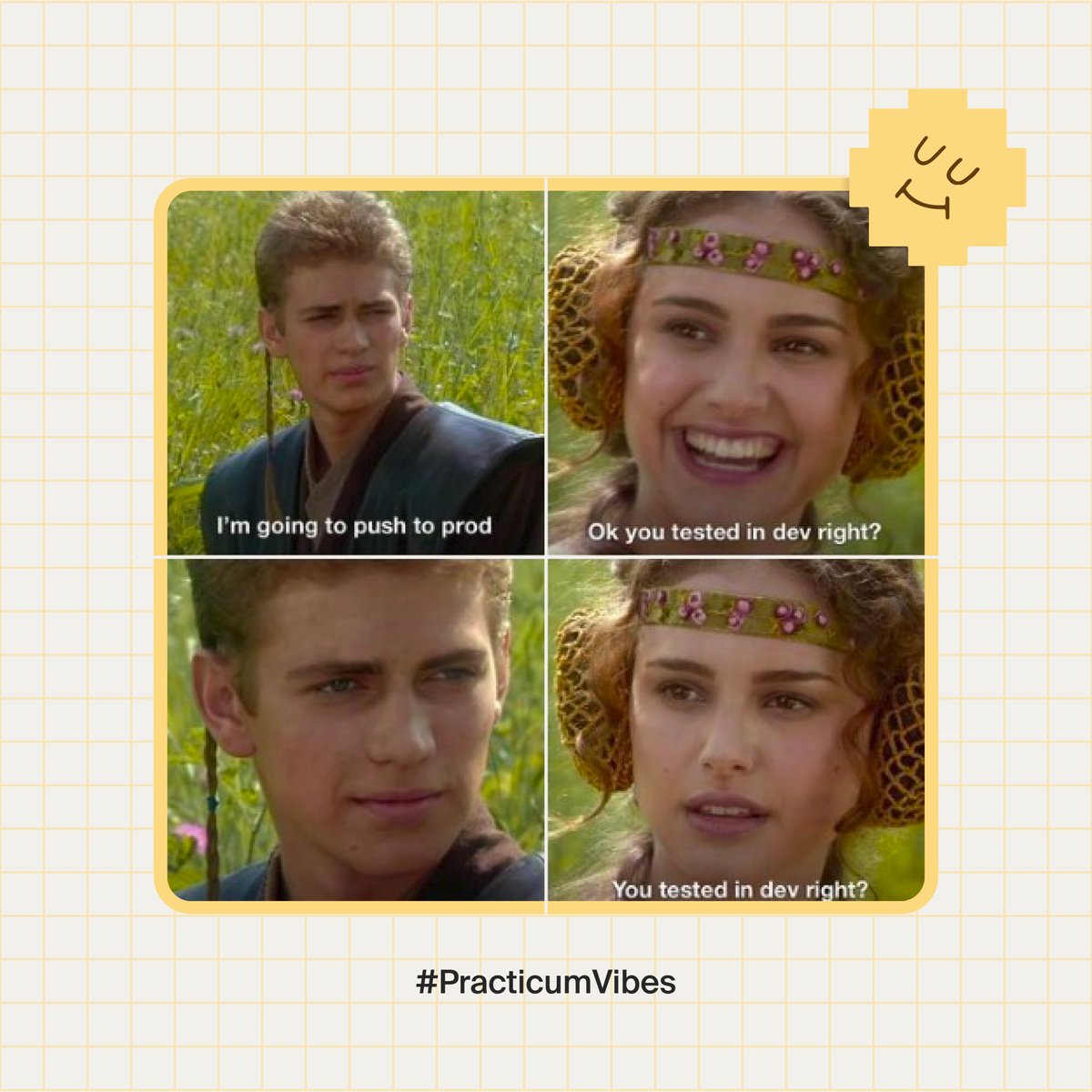 tripleten_latam's tweet image. 😅Si la testeaste verdad?!…🤣
.
.
.
.
#PracticumVibes #meme #techmemes #techmeme #webdeveloper #webdevelopermemes