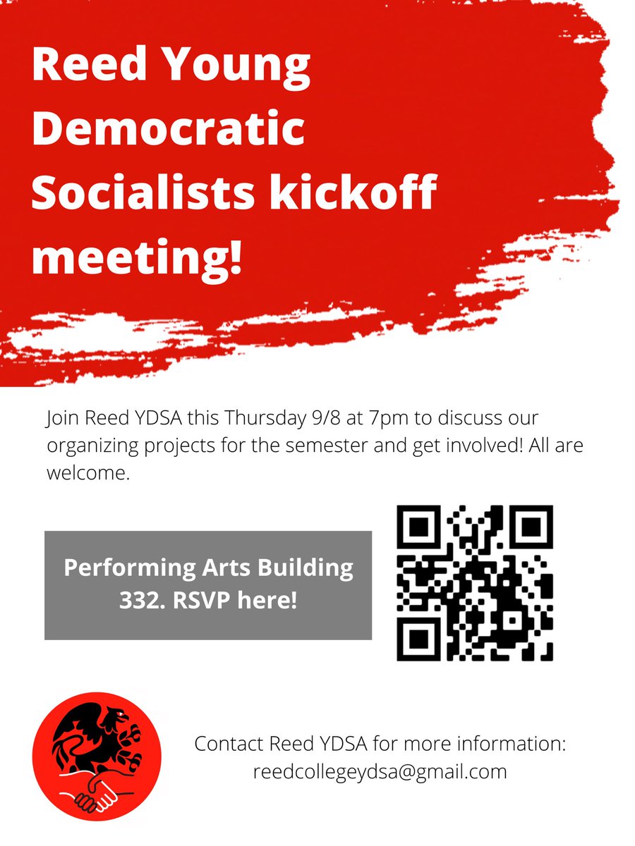 YDSA at Reed College tweet media