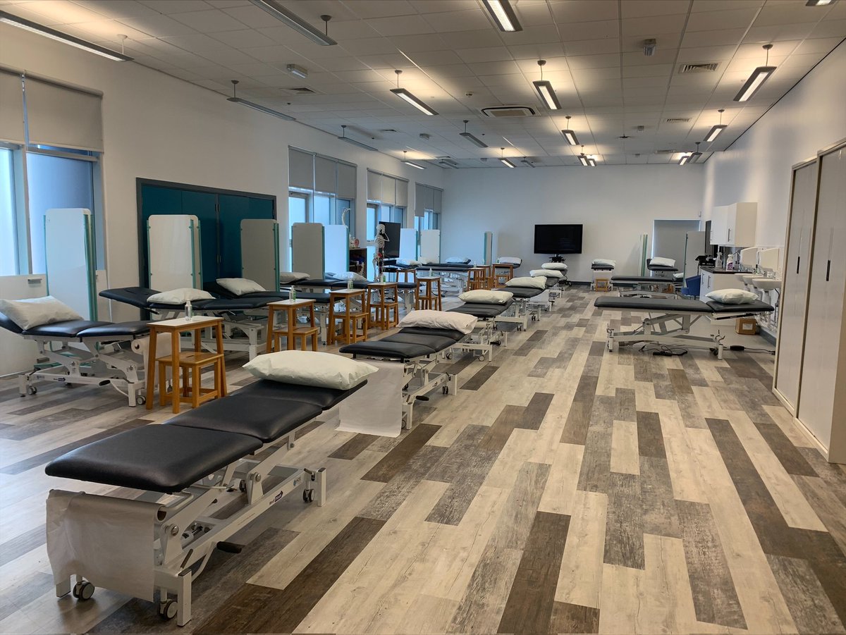 sam_targett's tweet photo. Sneak peek of our new teaching space @uworcphysio 👀🤩 We can't wait to have you all back on campus in our new home! Massive thanks to our Physio #dreamteam for setting up and our brilliant cleaning team for getting it ready for our students next week! #teamworc @worcester_uni https://t.co/dY9PiAoFU1