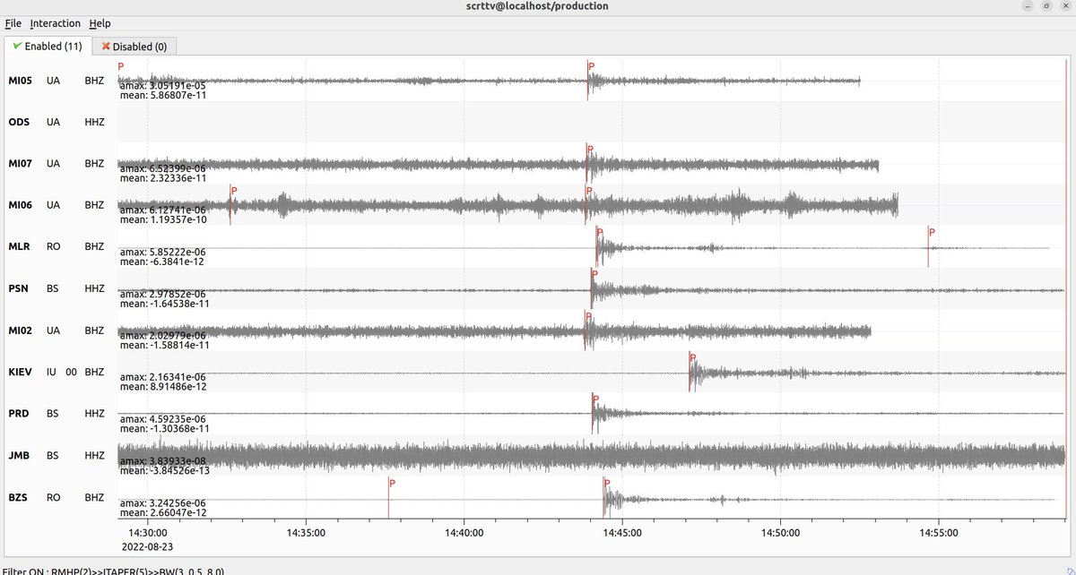 Some Ukrainian 🇺🇦 and nearby stations have been already set up in #SeisComP 5 with the help of Section 2.4: Seismology, <a href="/GFZ_Potsdam/">GFZ</a>, <a href="/GFZ_SurfMod/">Earth Surface Process Modelling at GFZ</a> ran into a problem with the inventory due to “homemade” sensors and dataloggers