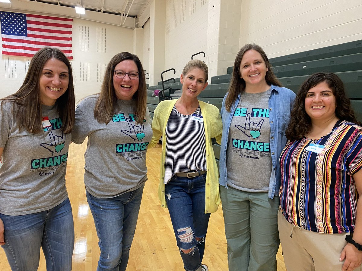 Thankful for this amazing group of community leaders who have been instrumental in bringing @ChallengeDay to our schools. #BeTheChange @Reid_Health @UnitedWayWV