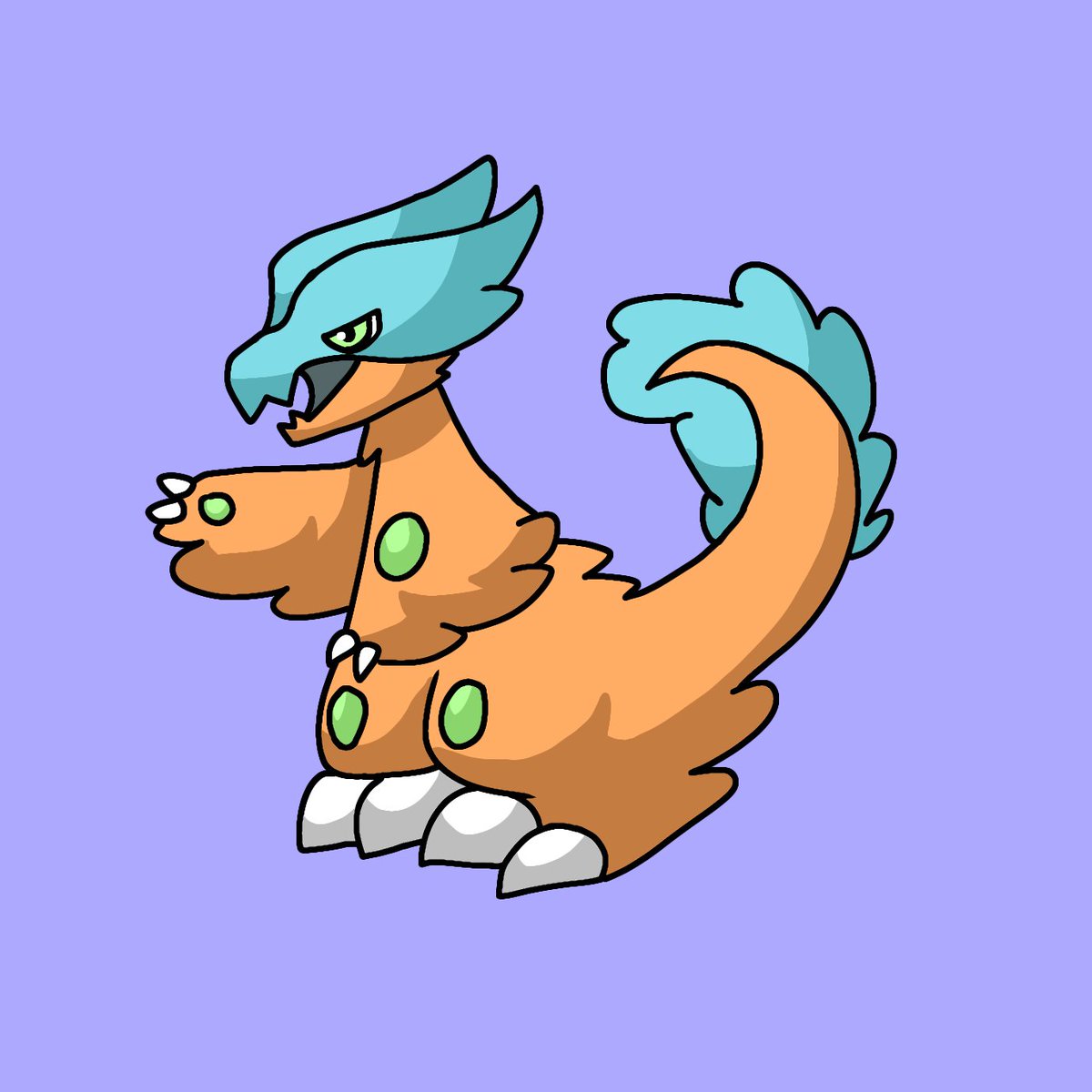 PokeCaoimhe's tweet photo. #Truegreen7redesign3 
An evolution line of dinosaurs! https://t.co/cax71vYiM4