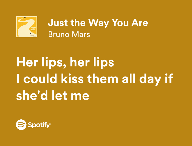 music_quotes22's tweet photo. Bruno Mars - Just The Way You Are
#BrunoMars #VMAs #Spotify https://t.co/bcKda6SXft