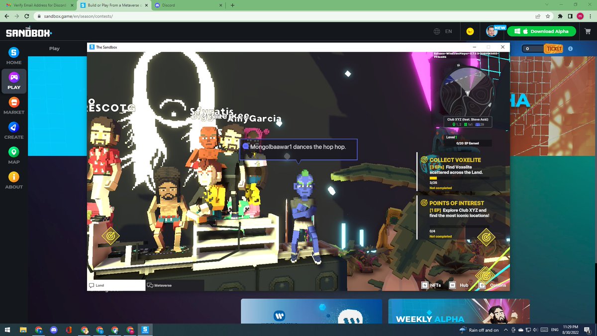 MBaawarr's tweet photo. @TheSandboxGame @steveaoki I just participated in the #SandboxAlphaS3Giveaway for a chance to win 500 SAND! On stage with Steve Aoki, check out my screenshot below!
👇 https://t.co/Z2RdlIq2FA
