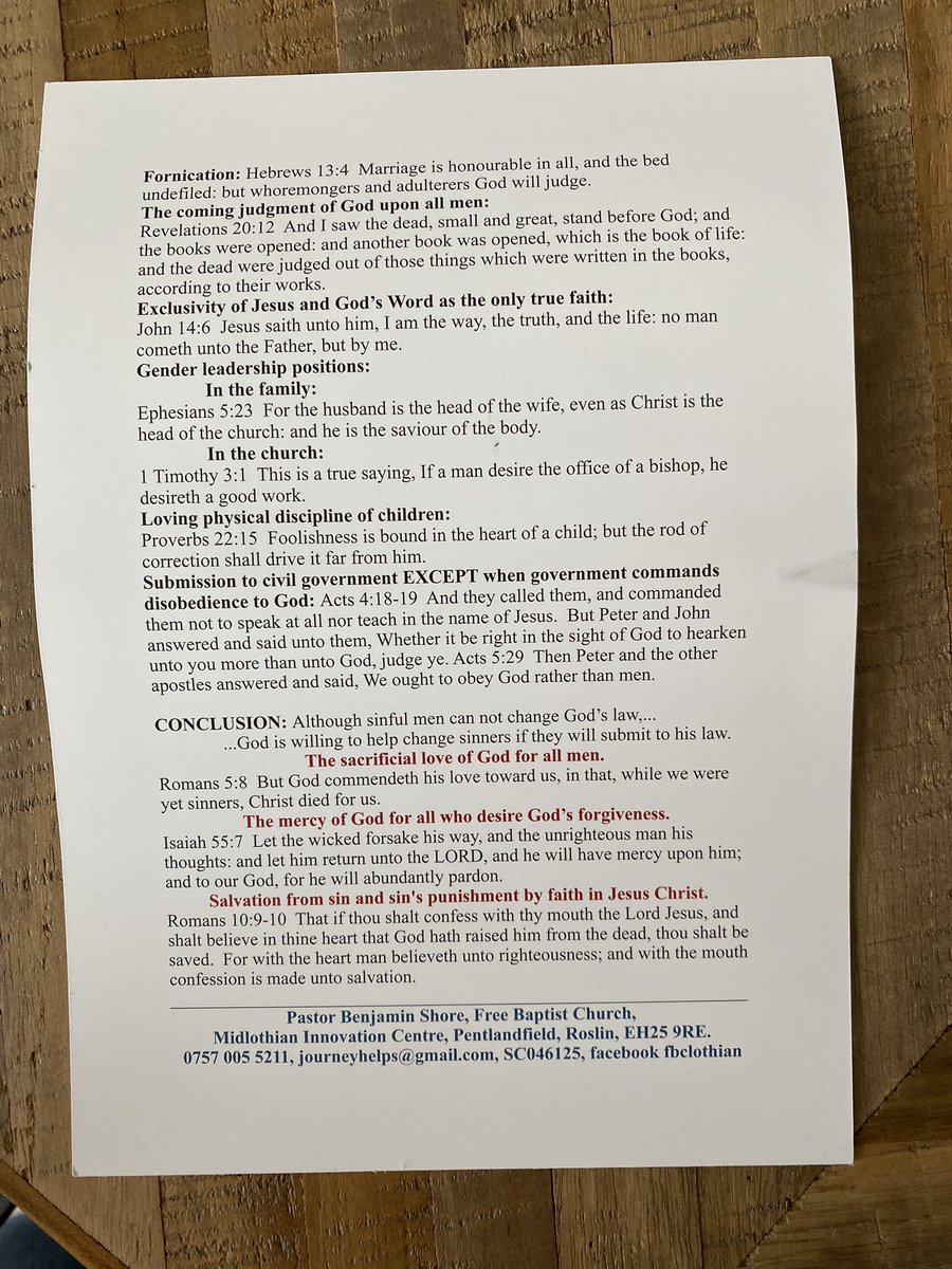 I was going to say that #straightprivilege is when you don’t regularly get flyers through the door of your home condemning your lifestyle as an abomination…but these guys have gone to town! Divorcees, people who’ve had accessed #abortion services, #Trans. Arseholes #getinthebin