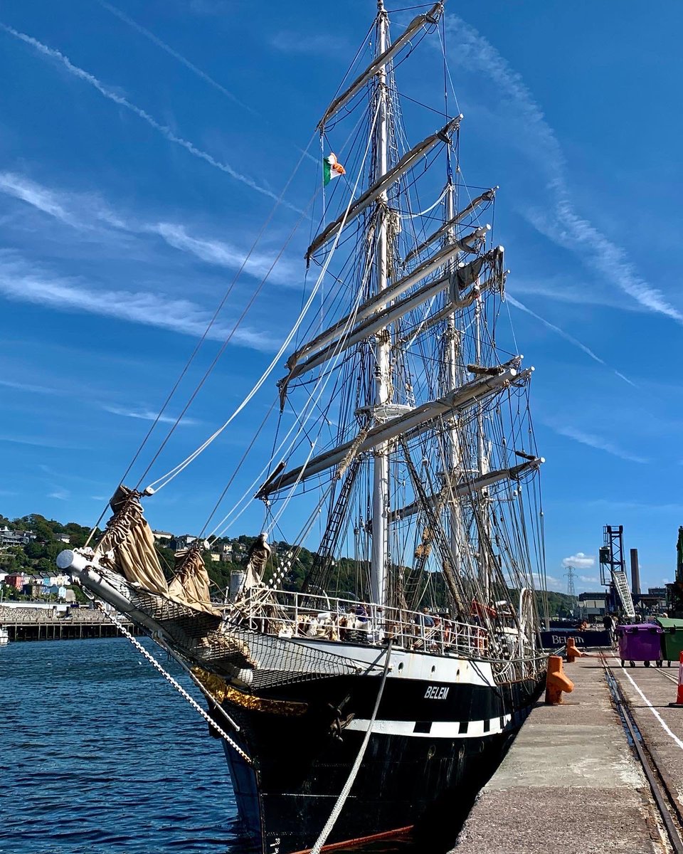 DrChrisLukeCork's tweet photo. Summer in Cork
The magnificent 126 year old three-masted barque, Belem. Originally a cargo ship, travelling between South America and Nantes, it is now a fully restored sail training ship, and a real beauty up close.
#Belem #threemastedbarque #Cork #PortOfCork #SailTraining https://t.co/04s3F7AfnF
