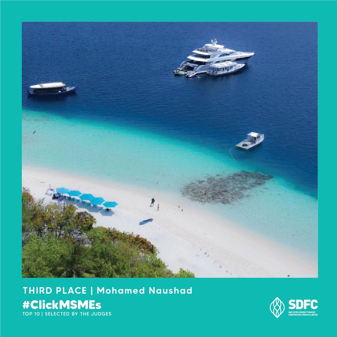 SMEdigital_mv's tweet photo. Congratulations all the winners of #ClickMSMEs photography challenge carried out via our official Instagram page @sdfc.mv
Follow our Instagram page and stand a chance to win in such exciting challenges.
1st place:Ahmed Yasir
2nd place:Hidhana Latheef
3rd place:Mohamed Naushad https://t.co/WArqikEocl
