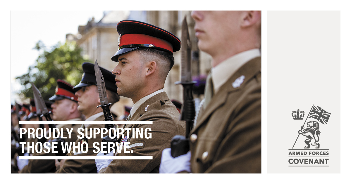 FelicityJLord's tweet photo. We are proud to be signed up to the Armed Forces Covenant. We are actively supporting those who protect our nation with honour, courage and commitment. Find out more about the Armed Forces Covenant and our pledge here: https://t.co/2aNbR7axdV #ForOurForces #EAEmployers https://t.co/bvVZLOVQ5y
